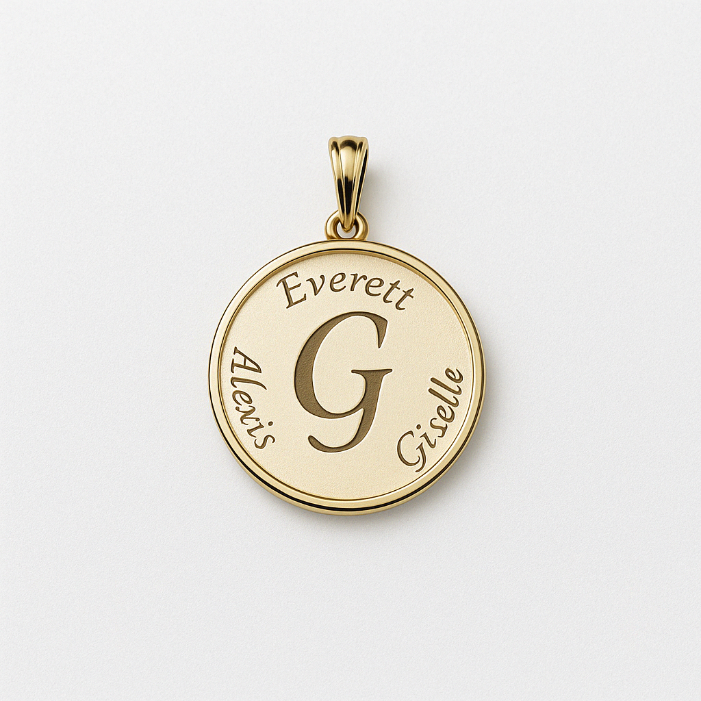 Initial and Names Pendant