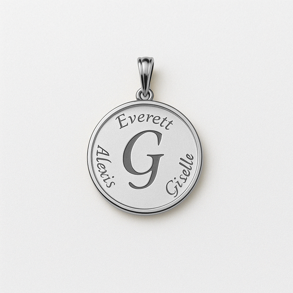 Initial and Names Pendant
