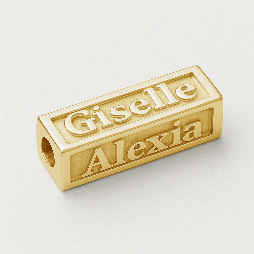 Personalized Name Bar Charm
