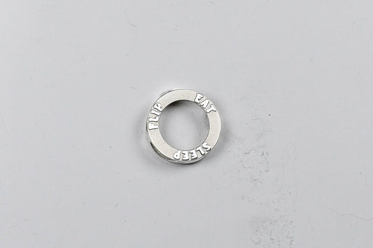 Eat, Flip, Sleep Circle Pendant